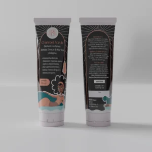 Exfoliante con Carbón Activado, Aloe Vera, Colágeno y Cascara de Coco x 120ml